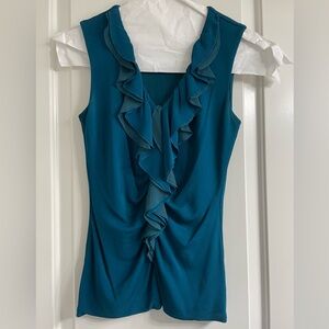 Teal Classiques Entier Silk Blend sleeveless blouse XS